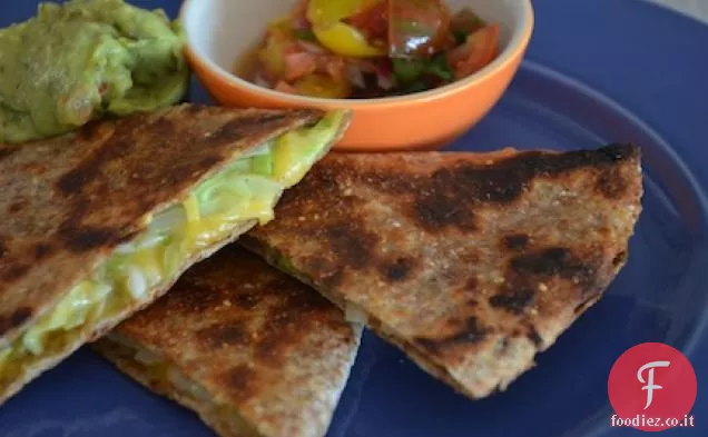 Quesadillas integrali con Cavolo croccante