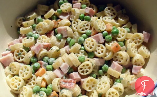 Ruote di carro con prosciutto cotto e salsa cremosa di senape