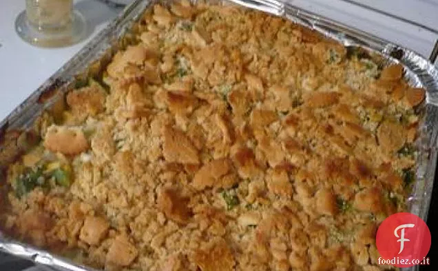 Casseruola di fagioli verdi e mais