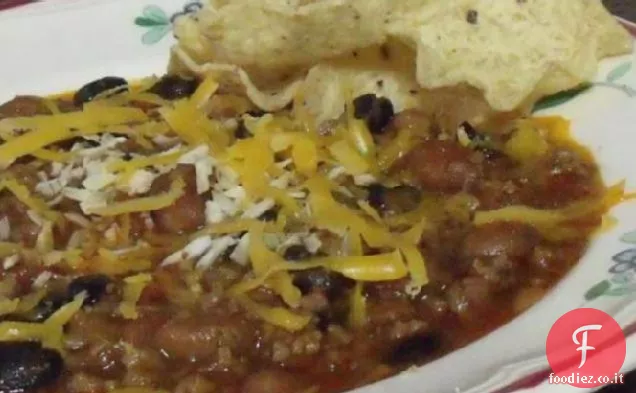 Chili di manzo e fagioli di Wendy