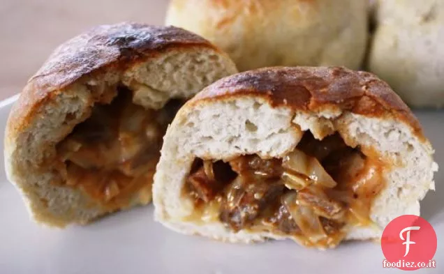 Bbq cavolo & salsiccia farcito panini