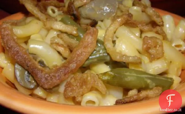 Gusci di formaggio e fagiolini