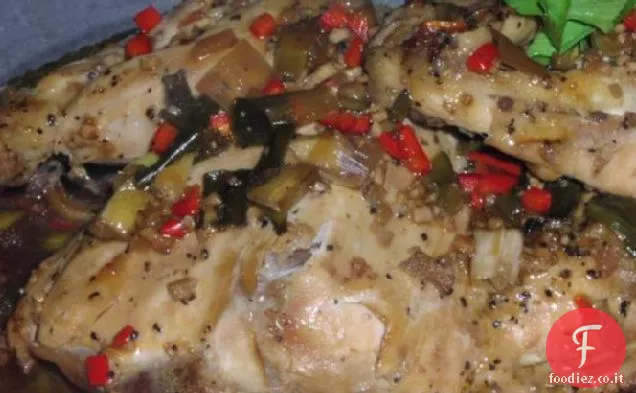 Pollo cinese piccante (fornello lento)