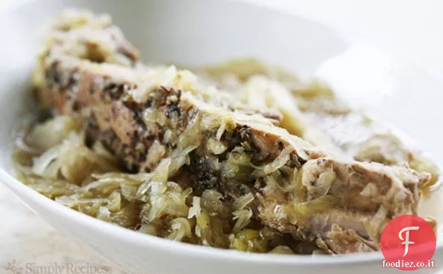 Costine di ricambio, cavoli e crauti