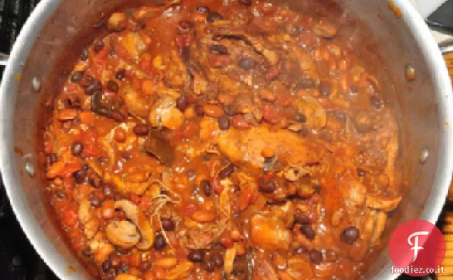 Fornello lento Pollo e fagioli Chili