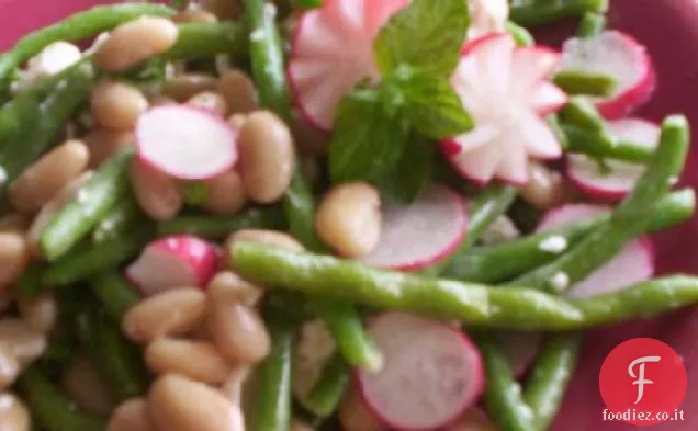 Insalata di asparagi, fagioli e feta