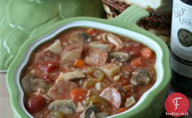 Gumbo di pollo abbondante