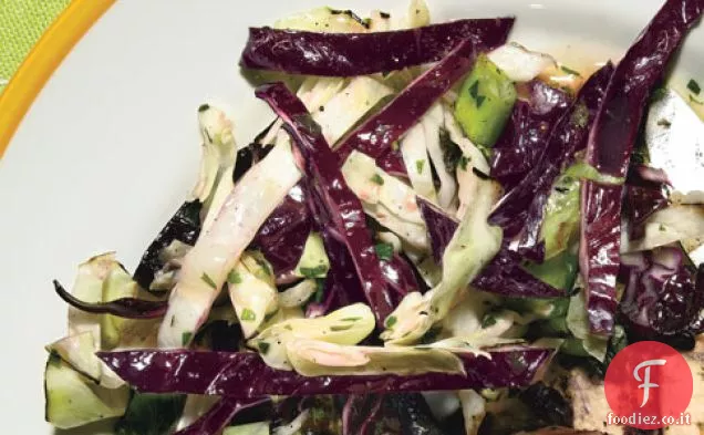 Cavolo rosso e verde alla griglia