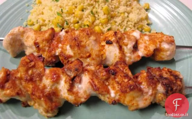 Suya (Spiedini di pollo nigeriani)