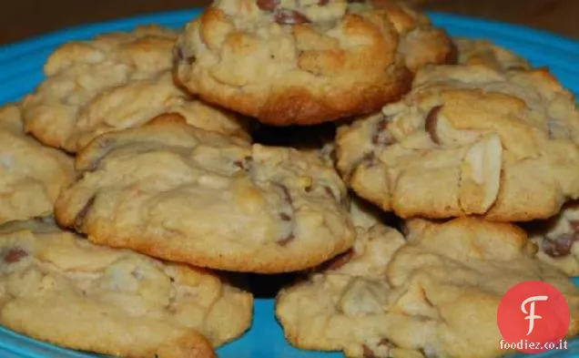 Biscotti al cioccolato al burro di arachidi