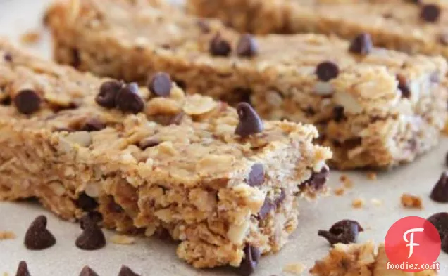 Barrette di cioccolato, noci e semi di muesli