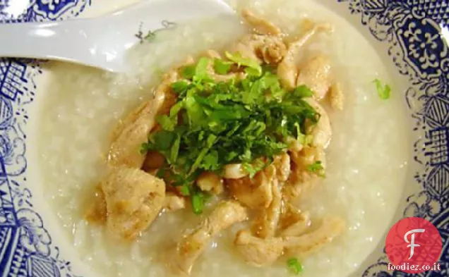 Pollo tailandese e zuppa di riso-Kao Tom Gai