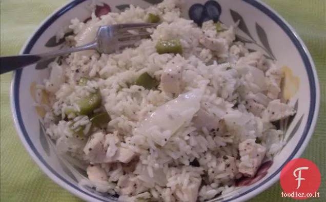 Riso greco al limone e aneto con Feta (fornello di riso)
