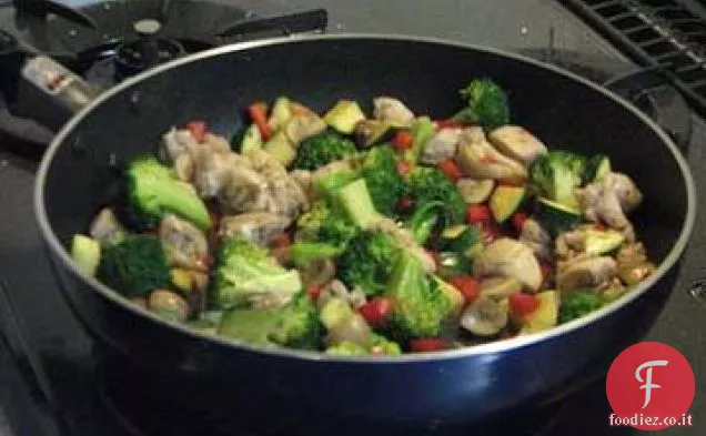 pollo stir fry w / verdure miste surgelate