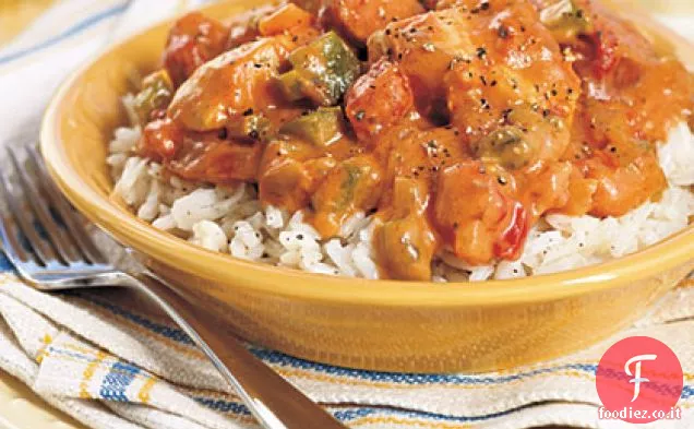 Pollo e salsiccia Etouffee