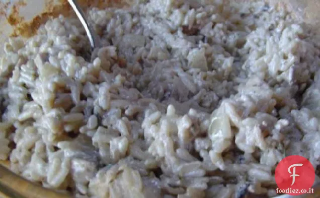 Riso ai funghi al forno