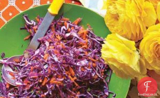 Piccante cavolo rosso Slaw ricetta