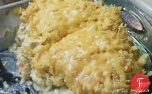 Casseruola di riso di pollo vegetariano