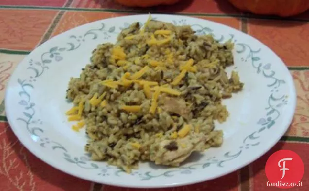 Pollo e riso selvatico