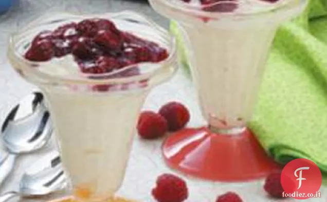 Budino di riso al lampone