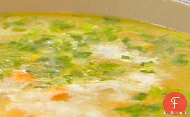 Zuppa di pollo e riso