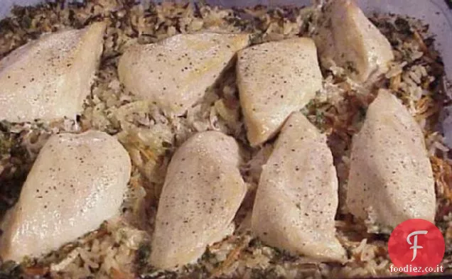 Il pollo preferito e il riso selvatico
