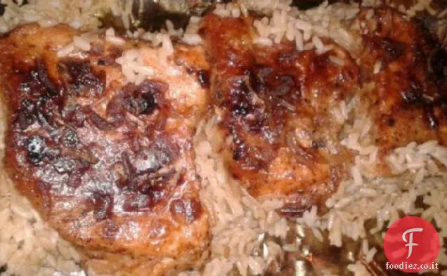 Braciola di maiale-Casseruola di riso