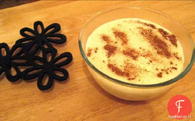 Budino di riso all'acqua di rose