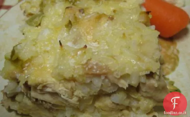 Casseruola di pollo e riso