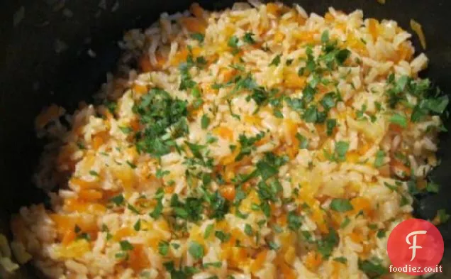 Riso integrale e carota Pilaf