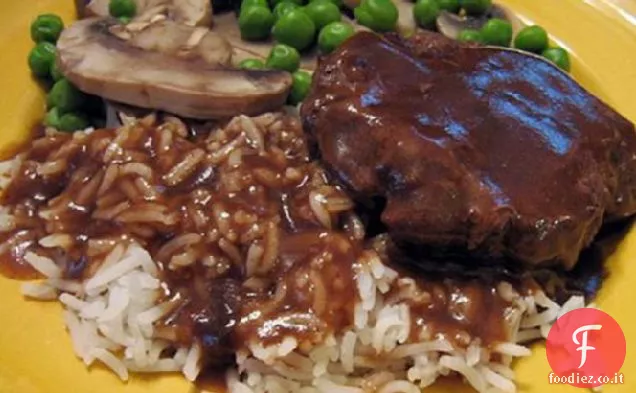 Hamburger facili con riso e sugo