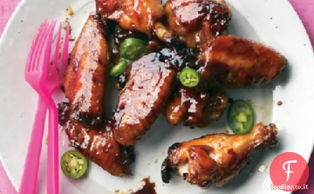 Ali di pollo appiccicose