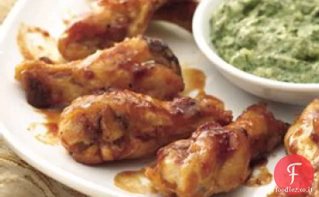 Ali di pollo celesti