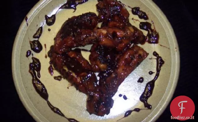Ali di pollo all'aglio in Coca cola