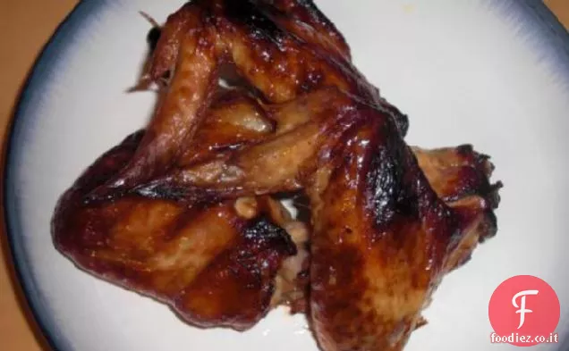 Ali di pollo marinate