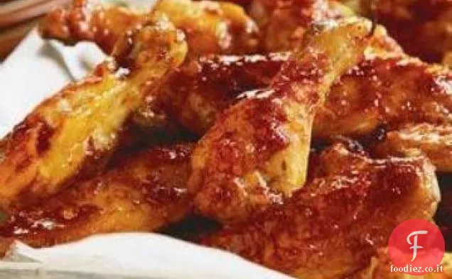 4 Ingrediente Ali di pollo dolci e piccanti