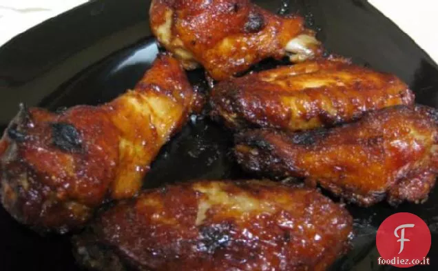 Ali di pollo in mogano