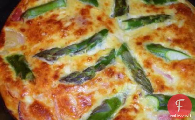 Frittata di asparagi e Prosciutto