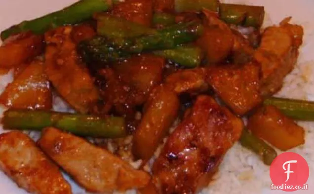 Carne di maiale dolce Stir Fry