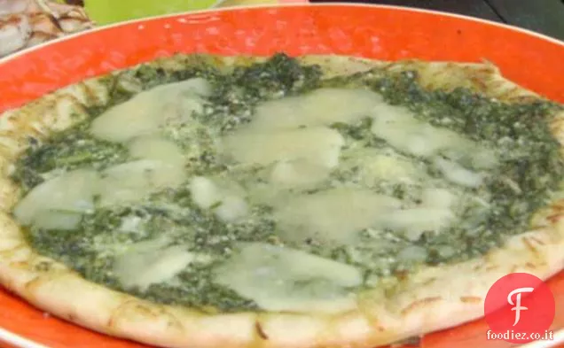 Focaccia alla Griglia con Pesto di Asparagi e Fontina