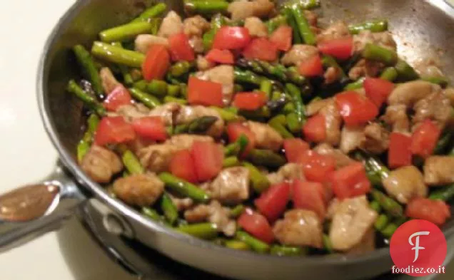 Pollo balsamico e verdure