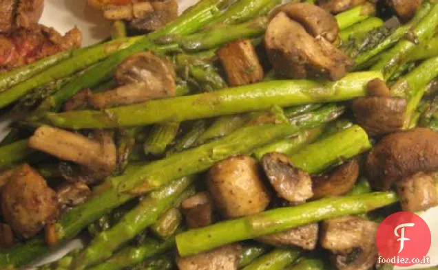 Asparagi Arrostiti con Funghi