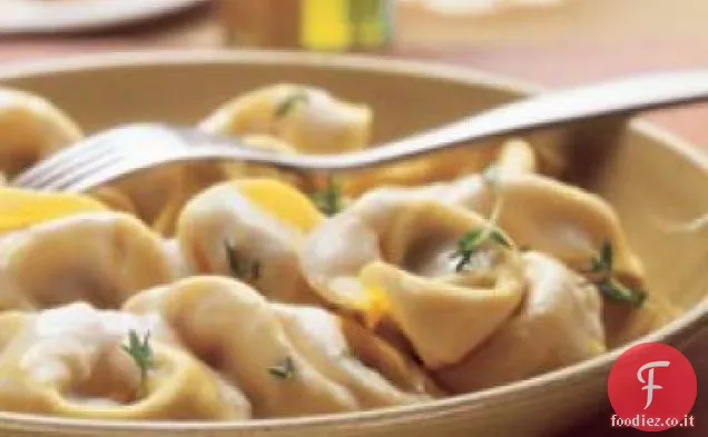 Tortelloni di Pollo e Prosciutto Gratinato