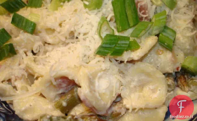 Crema di Formaggio di Capra e Orecchiette agli Asparagi