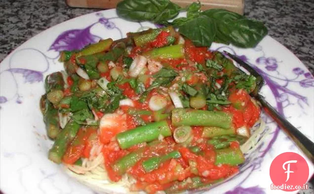 Asparagi arrostiti glassati all'albicocca