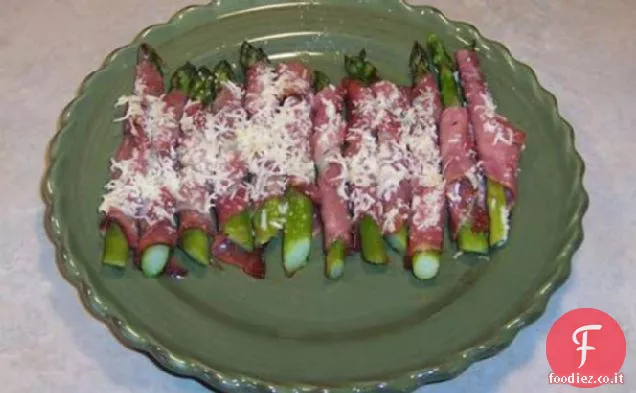 Asparagi al Forno avvolti nel Prosciutto