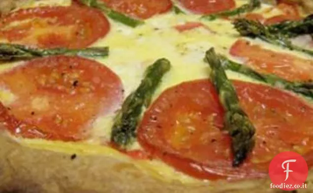 Crostata di asparagi di granchio