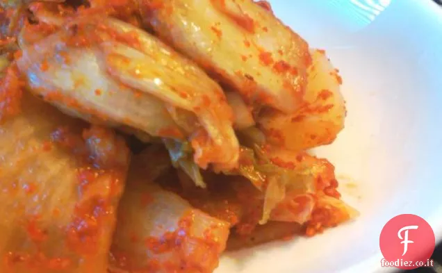Un semplice Kimchi di cavolo Napa