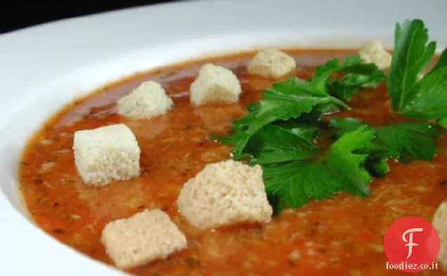 Semplice Facile Chesapeake Bay Rosy Zuppa di granchio dalla fattoria
