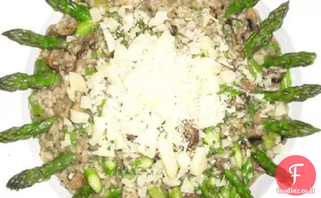 Risotto agli Asparagi con Funghi Shiitake